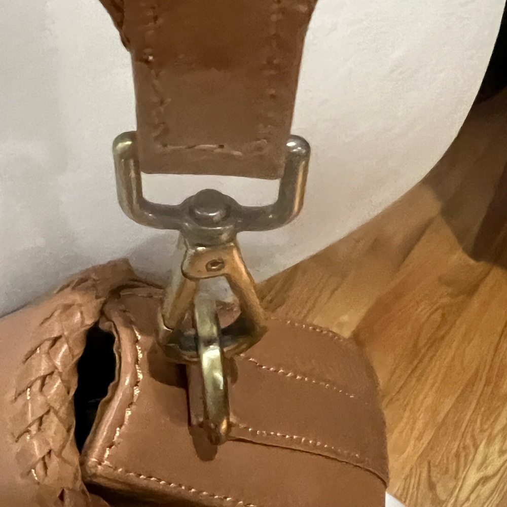 Leather NEW AMSTERDAM HERITAGE women's crossbody leather bag in cognac. NWT - Picture 6 of 10